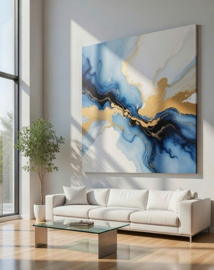 Large custom photo canvas print