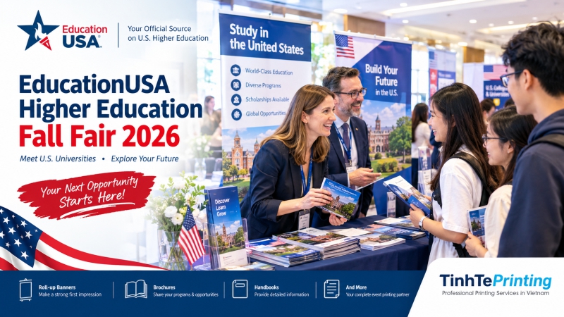 EducationUSA Higher Education Fall Fair 2026 | U.S. University Event Printing