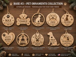 custom pets ornaments for US market