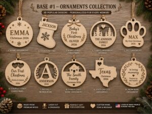 custom plywood ornaments for US market