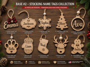 laser cut ornaments for christmas season